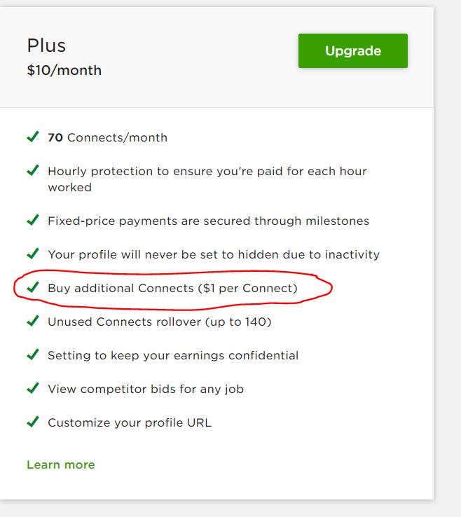 Connects pricing - Upwork Community