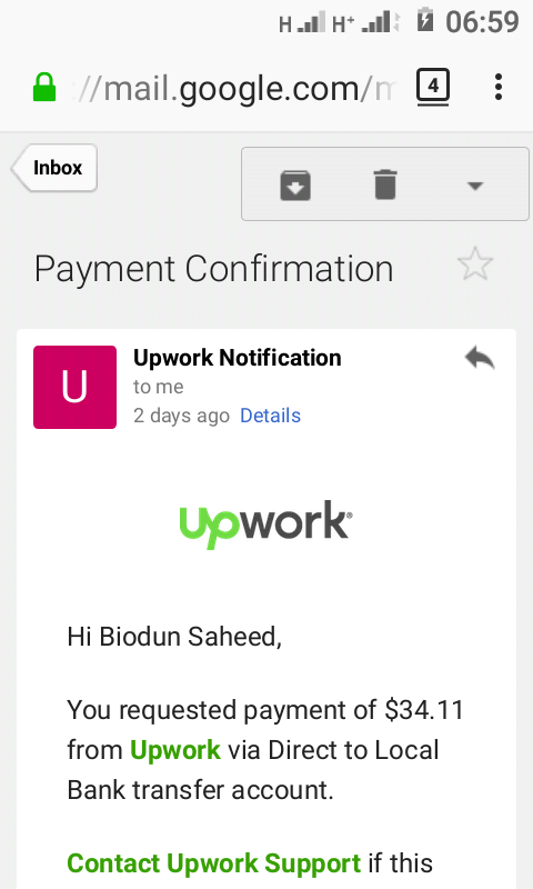Why hasn t Upwork paid me?