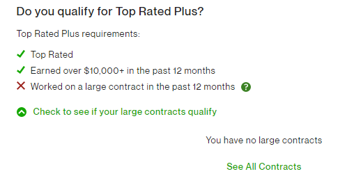 Top Rated Plus Large Contract Earnings Relate - Upwork Community