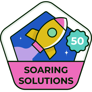 Get 50 solutions accepted badge