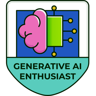 Learn more about what generative AI is and the benefits and opportunities it can offer professionals and businesses.  badge