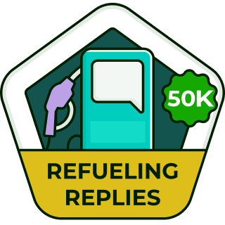 50,000 replies badge