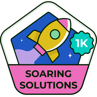 Get 1,000 solutions accepted badge