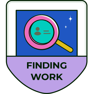 Complete the Finding Work learning path badge