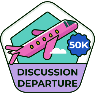 Start 50,000 new topics badge