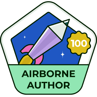Post 100 blogs  badge