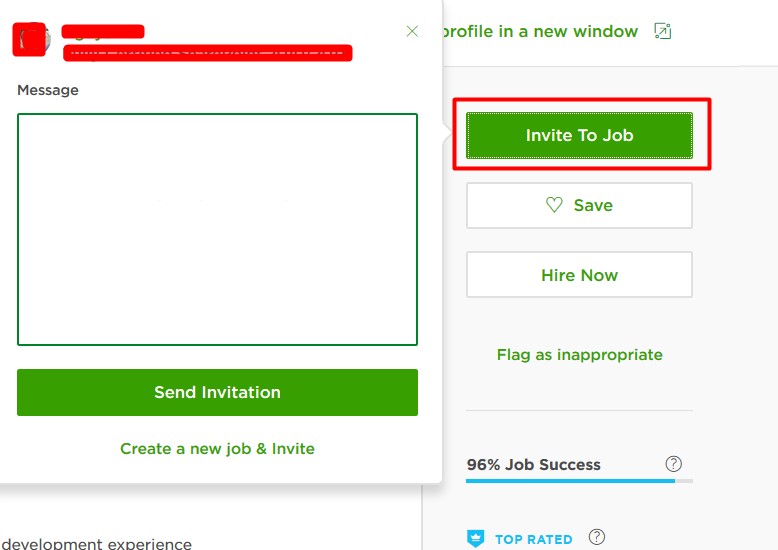 Solved: Contact a freelancer without creating job??? ... - Upwork Community